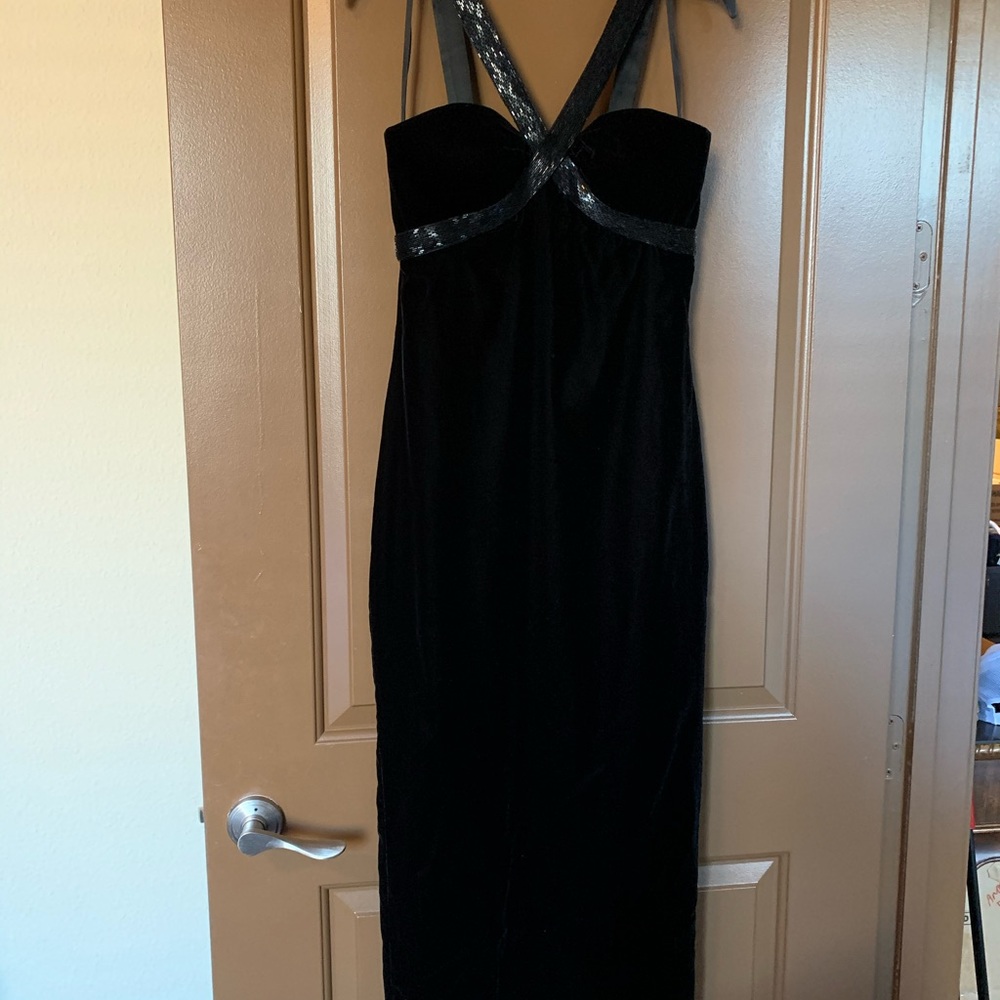 Velvet long dress